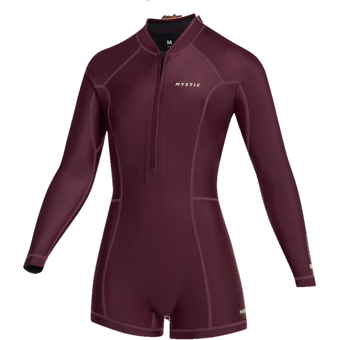 2026 Mystic Dame Lunar 2/ 2mm Front Zip Langærmet Shorty Våddragt 35000.260070 - Oxblood Red